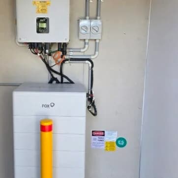 5.72kW System with FOX ESS 32.62kWh Battery Pack Installed in Riverview - Image 2