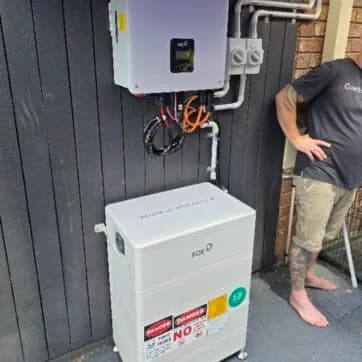 FOX ESS 23.3kWh Battery Pack Installed in Mount Cotton - Image 2